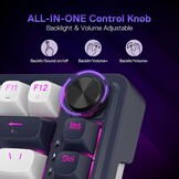 Mechanisch gaming toetsenbord Rapid Trigger 81 toetsen bedraad UltraMag magnetische switches 100% POM 2-laags geluidsdemping US ANSI QWERTY 8K