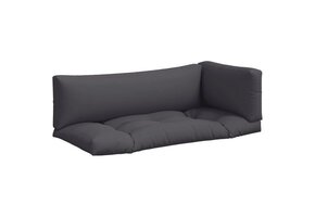 vidaXL Palletkussens Antraciet (3-delig) - 34% Korting!