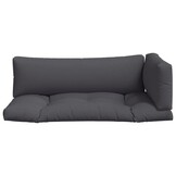 vidaXL Palletkussens Antraciet (3-delig) - 34% Korting!
