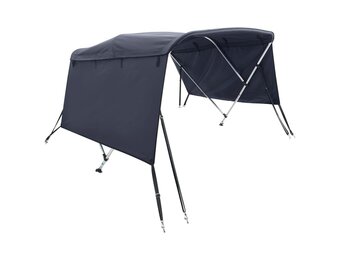 vidaXL Biminitop 3 bogen met zijwanden 183x(185-198)x137 cm