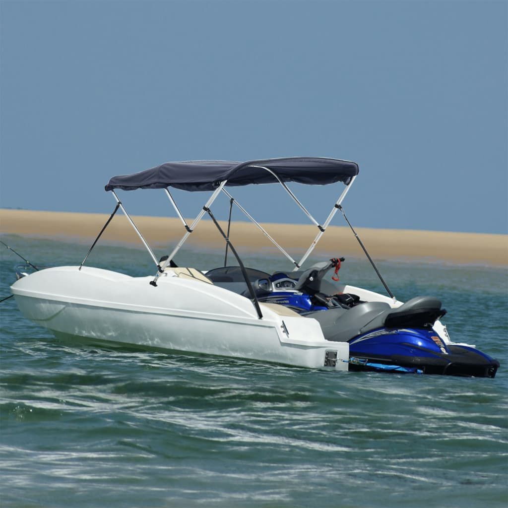 vidaXL Biminitop 3 bogen met zijwanden 183x(185-198)x137 cm