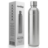 Premium RVS Fles 1L / 1000 ml | Compatibel met Aarke Carbonator 3, Sodastream (Niet voor Crystal + Jet modellen) en vele andere | Vaatwasserbestendig | Geen Houdbaarheidsdatum | 2-Pack
