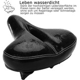 DAWAY C30 Comfortabel extra groot fietszadel, extra breed hometrainer, fietszadel voor dames, heren, senioren, universeel reservefietszadel voor MTB, e-bike, stadsfiets, racefiets, zacht schuim