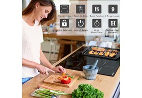 Inductiekookplaat 60 cm Zwart | 4 Zones | Flexibel | Boostfunctie | 35% Korting