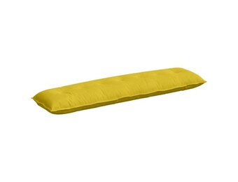 vidaXL Rugkussen Geel 200 x 50 cm Cordstof