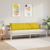vidaXL Rugkussen Geel 200 x 50 cm Cordstof