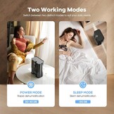Electric Dehumidifier, Room Dehumidifier, Electric, 2500 ml Water Tank Capacity, Automatic Defrosting, Sleep Mode, Against Moisture Mould, for Bathroom, Bedroom