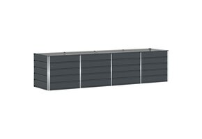 vidaXL Plantenbak Staal Antraciet 320x80x75 cm - 35% Korting