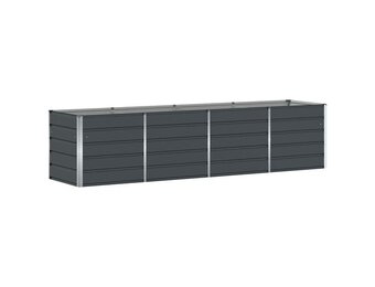 vidaXL Plantenbak Antraciet 320 x 80 x 75 cm Staal