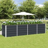 vidaXL Plantenbak Antraciet 320 x 80 x 75 cm Staal
