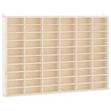 vidaXL Houten verzamelvitrine met 60 vakken 60x4,5x40,5 cm