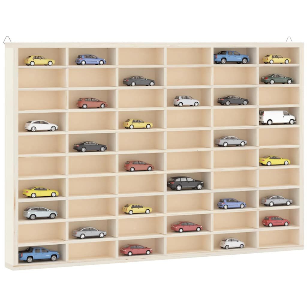 vidaXL Houten verzamelvitrine met 60 vakken 60x4,5x40,5 cm
