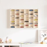 vidaXL Houten verzamelvitrine met 60 vakken 60x4,5x40,5 cm