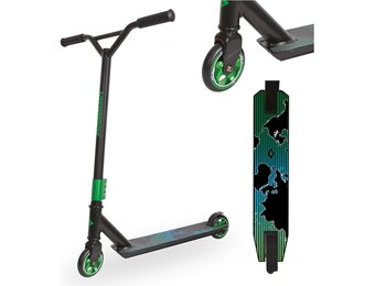 Schildkröt Untwist Stuntstep, hoogwaardige stuntstep met aluminium velg, 100 mm PU-wielen, voor leuke trucs en stunts