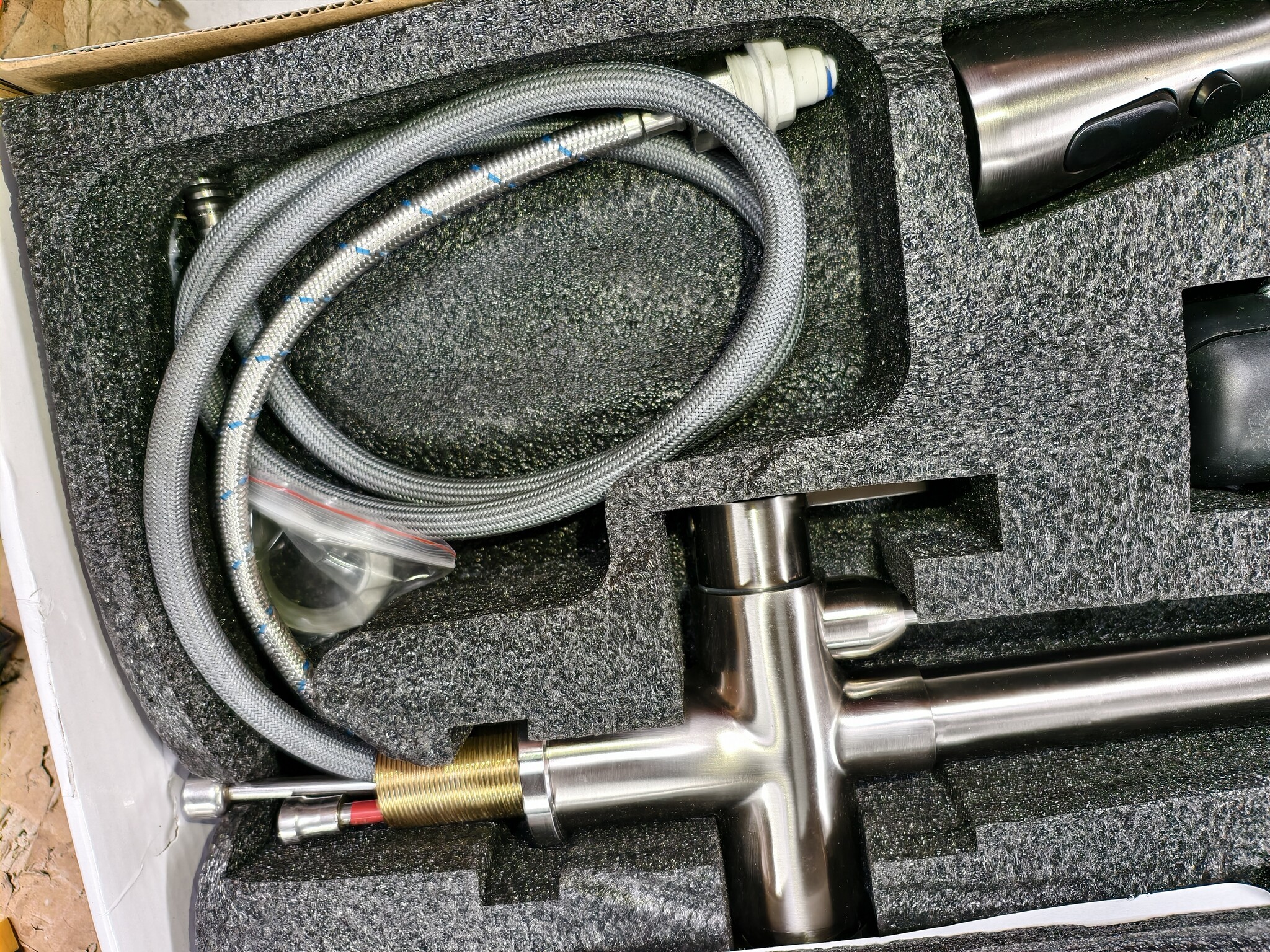 3-weg Keukenkraan Geborsteld Nikkel met Osmose Filter | 62% Korting