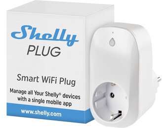 Shelly Plug Smart Home stekker 110-230 V, digitaal bedienen en meten van elektronische apparaten via app & WLAN, wifi-stopcontact, compatibel met Alexa & Google Home, meter met timer, energiebesparend