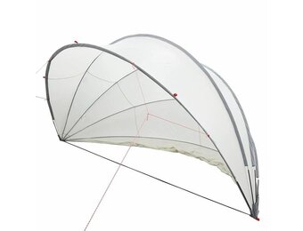 vidaXL Pooldome Grijs en Oranje 430 x 430 x 210 cm