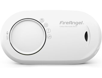 Fire Angel Koolmonoxidemelder met Verzegelde Batterij - FA3820 CO-Melder - CO Meter Draagbaar - Koolstofmonoxide-Meter voor op Reis - Wit