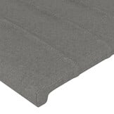 Hoofdbord 90x5x78/88 cm Donkergrijs Stof - 77% Korting!
