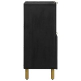 vidaXL Dressoir 80x33x75 cm bewerkt hout zwart
