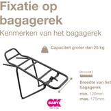 OKBABY Baby Shield - Fietsstoeltje achterop voor kinderen tot 22 kg - Bagagedragerbevestiging