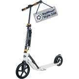 Hudora 14235 Big Wheel Style Alu 9" BigWheel 230-Tret-Roller inklapbaar City-Scooter, zwart, één maat