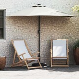 vidaXL Tuinsaal Half Zand 294 x 150 x 224 cm Stof