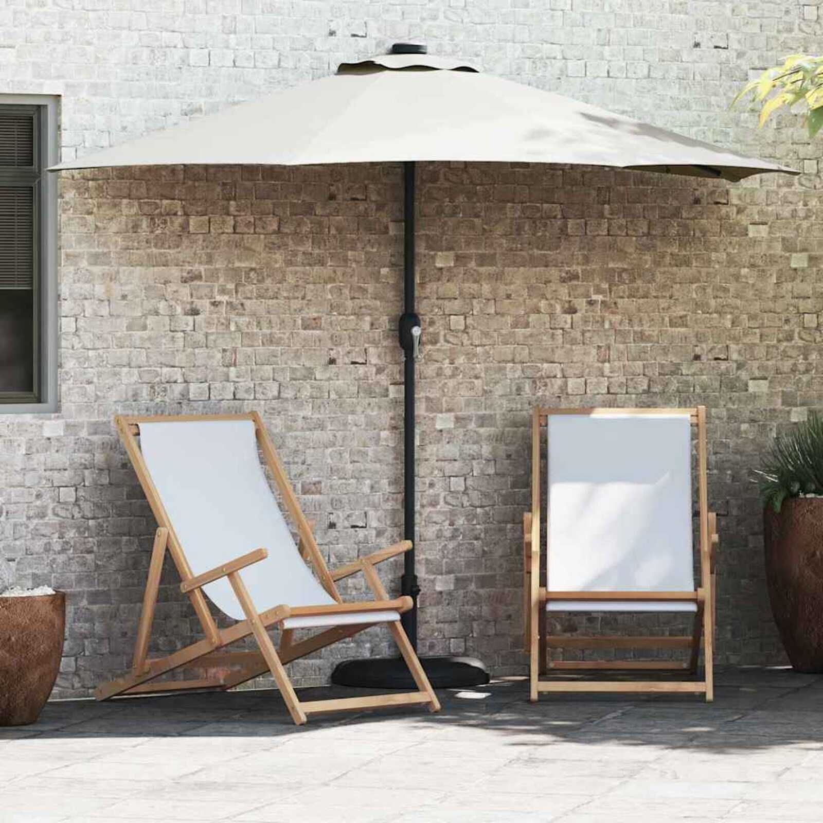vidaXL Tuinsaal Half Zand 294 x 150 x 224 cm Stof