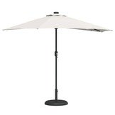 vidaXL Tuinsaal Half Zand 294 x 150 x 224 cm Stof