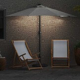 vidaXL Tuinsaal Half Zand 294 x 150 x 224 cm Stof
