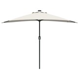 vidaXL Tuinsaal Half Zand 294 x 150 x 224 cm Stof