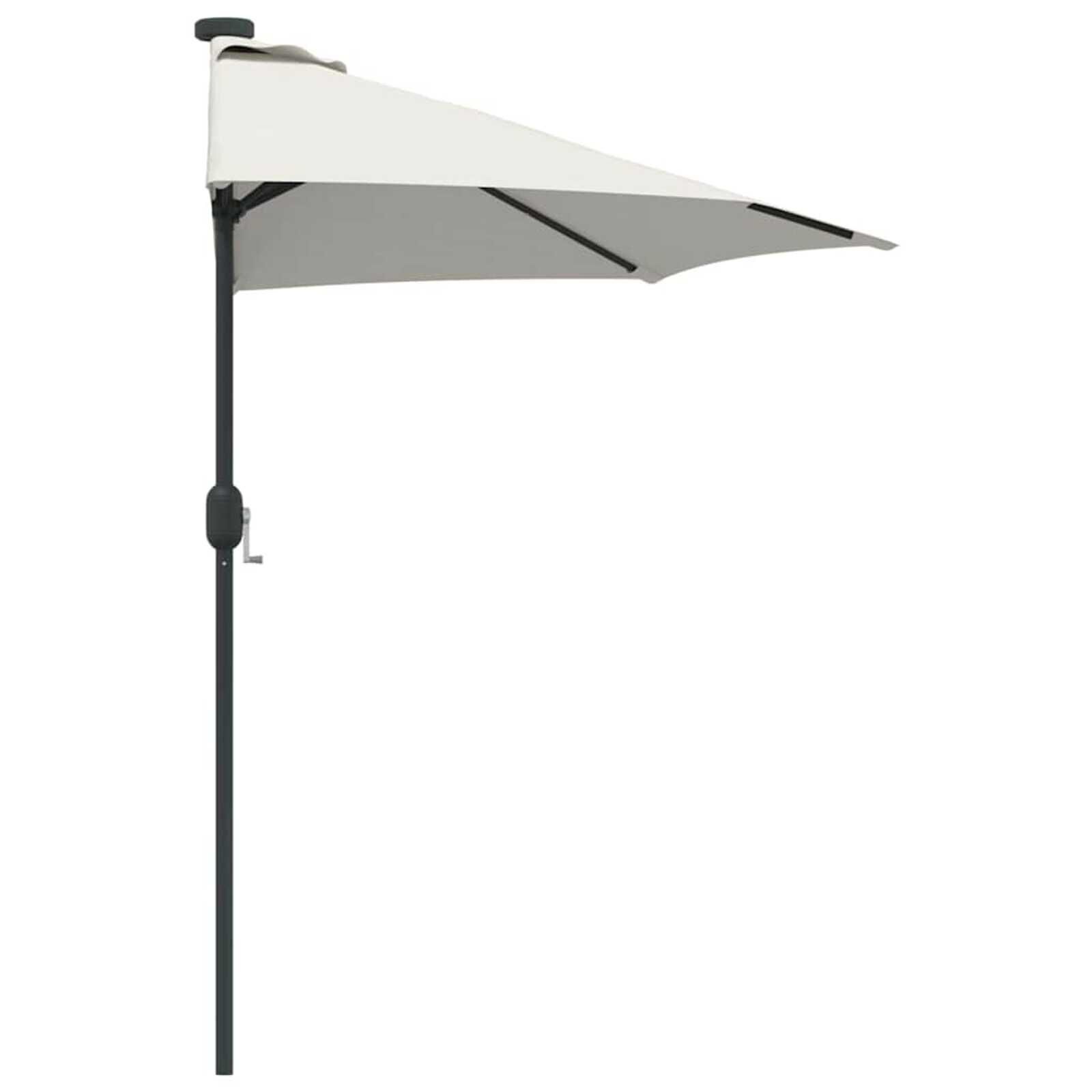 vidaXL Tuinsaal Half Zand 294 x 150 x 224 cm Stof