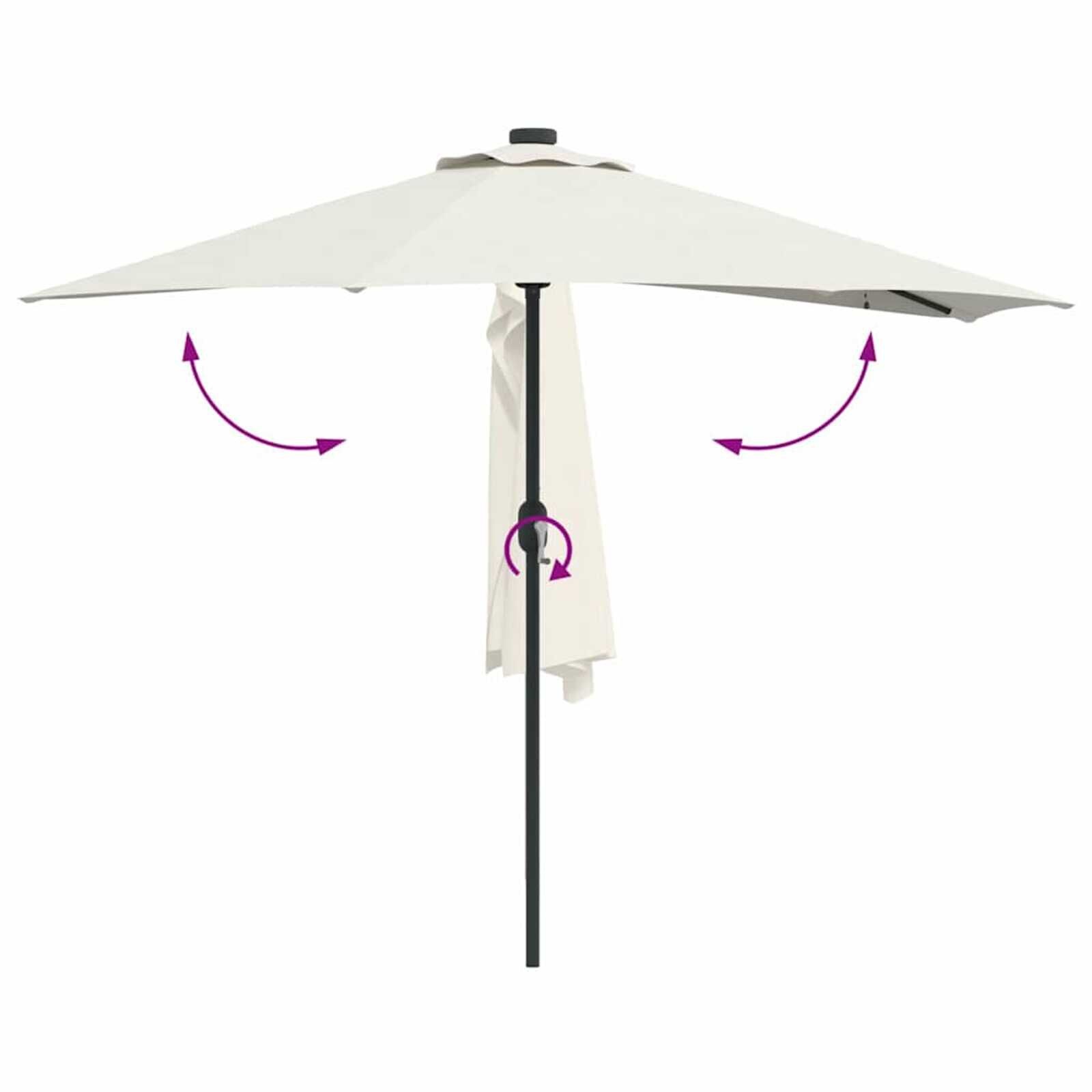 vidaXL Tuinsaal Half Zand 294 x 150 x 224 cm Stof