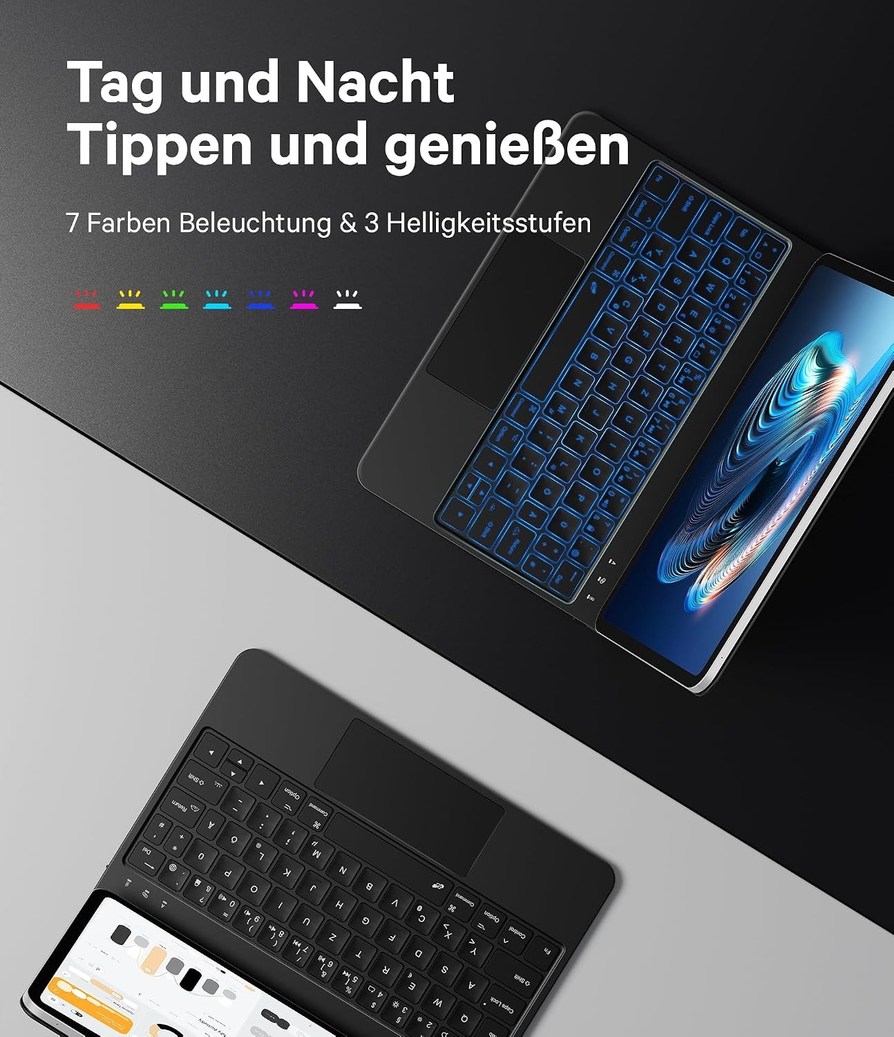 Ergonomisch Ambidexter Toetsenbord Pro 11 - Bluetooth Draadloos (60% Korting)
