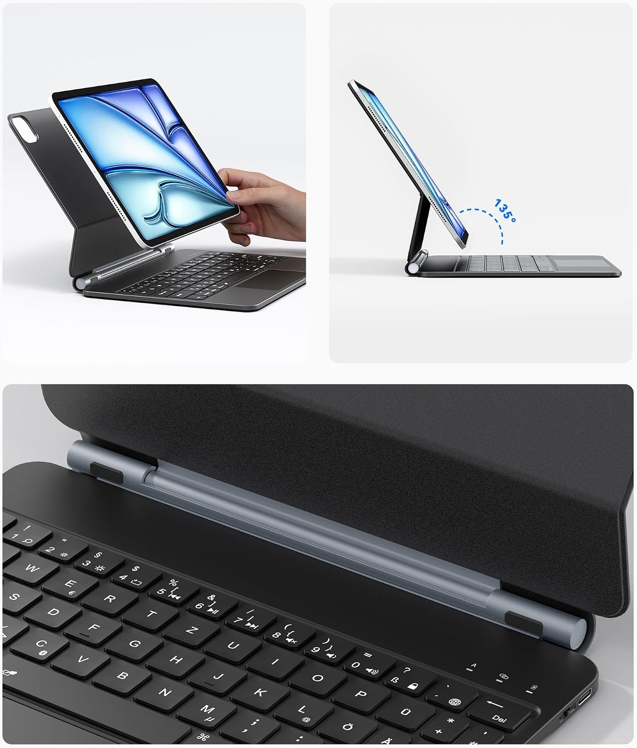 Ergonomisch Ambidexter Toetsenbord Pro 11 - Bluetooth Draadloos (60% Korting)