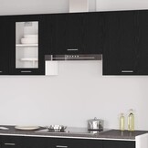vidaXL Hangkast Lyon Zwart Eiken 60 x 31 x 40 cm Bewerkt hout