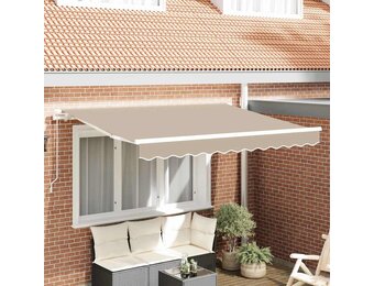 vidaXL Vervangingsdoek voor zonnescherm Beige 235 x 195 cm Polyester