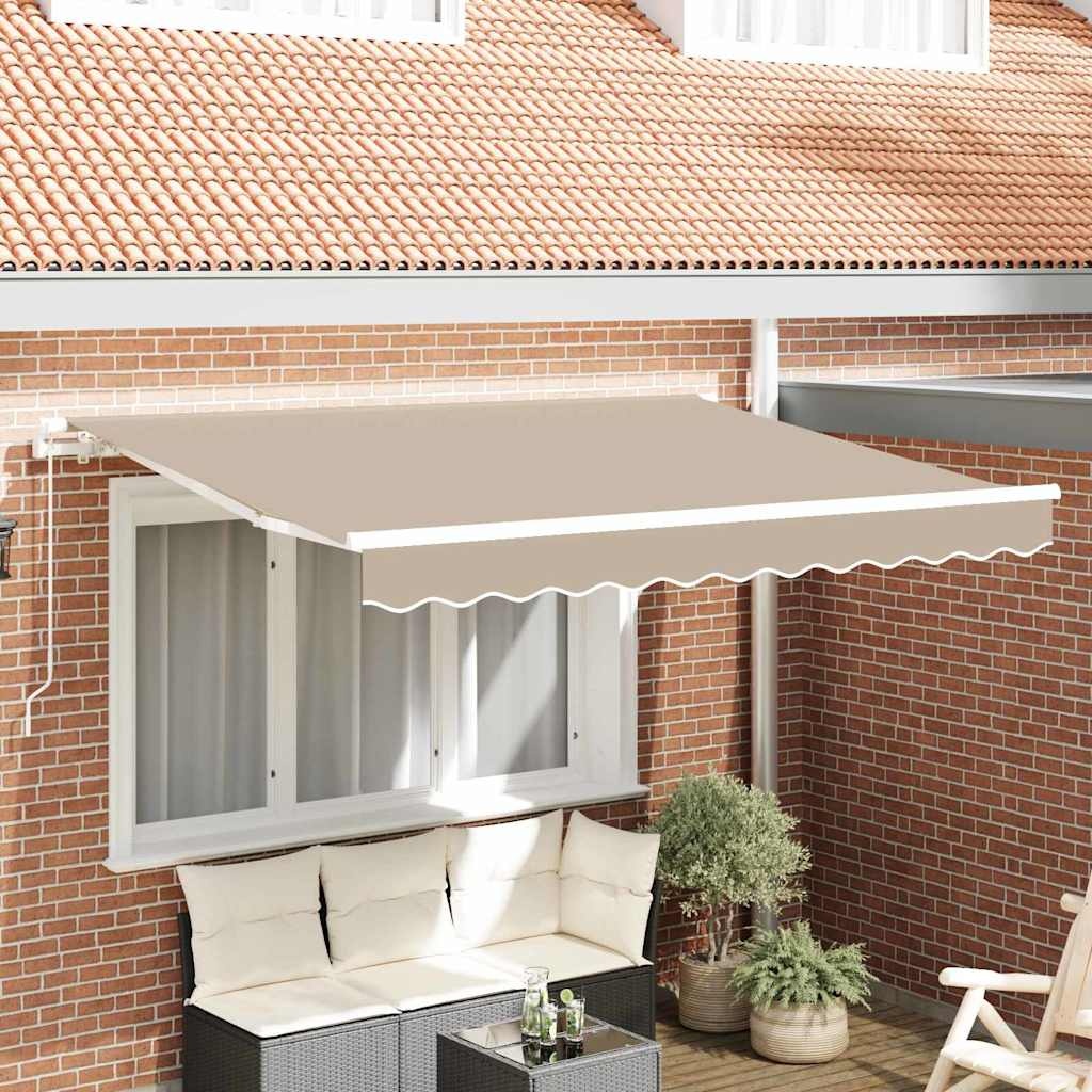 VidaXL Vervangingsdoek Zonnescherm Beige 235x195cm Polyester - 60% Korting