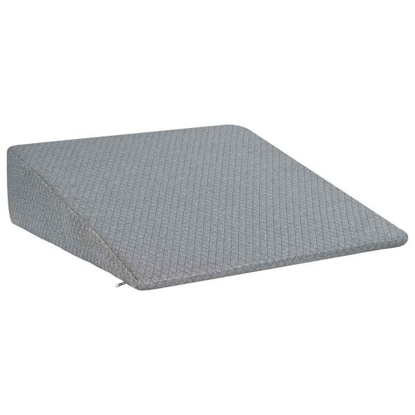 vidaXL Wedge Kussen 69 x 64 x 19 cm Medium Traagschuim Grijs