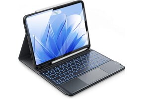 Toetsenbordhoes iPad Pro 11" M4 met Trackpad & 7-kleuren Verlichting - 29% Korting!