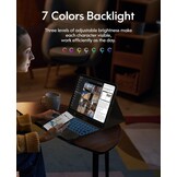 Toetsenbordhoes iPad Pro 11 inch (2024) M4 met Trackpad & 7-kleuren Verlichting - 56% Korting