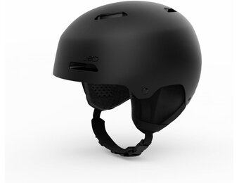 Giro Ledge FS Ski- en snowboardhelm L, harde schaal van ABS met EPS, in vorm fit-systeem, ventilatie, afneembare oorkussens en brilhouder, freestyle helm, zwart