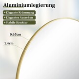 BEAUTYPEAK Goudkleurige Staande Spiegel - Boogspiegel - 170 x 57 cm