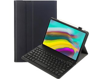 Hoesje Toetsenbord voor Samsung Galaxy Tab S5e 10.5 inch Tablet Cover Magnetisch met Verwijderbare Draadloze Bluetooth Toetsenbord voor Galaxy Tab S5e, Zwart