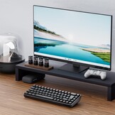 TMKB T68 Gaming-toetsenbord, 60% draadloos, mechanisch RGB-toetsenbord met Bluetooth/2,4 G/type C, compact 68 toetsen, anti-ghosting, Duitse QWERTZ lay-out, Blue Clicky Switch, zwart