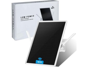 Wifi-versterker, repeater voor buiten, accu, zonne-energie, Wi-Fi Booster WiFi Range Extender tot 100 meter, WLAN-toegangspunt 2,4 GHz Wi-Fi 300 Mbit/s repeater, wifi booster compatibel 2,4 GHz