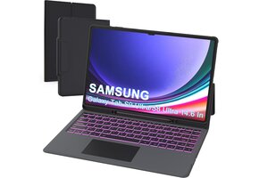 AZERTY Toetsenbordhoes met Touchpad & 7-kleuren Verlichting | Voor Samsung Galaxy Tab S9/S8 Ultra