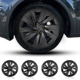 Wieldoppen Tesla Model Y 2025/2026 | 19" | Matzwart | 4 Stuks