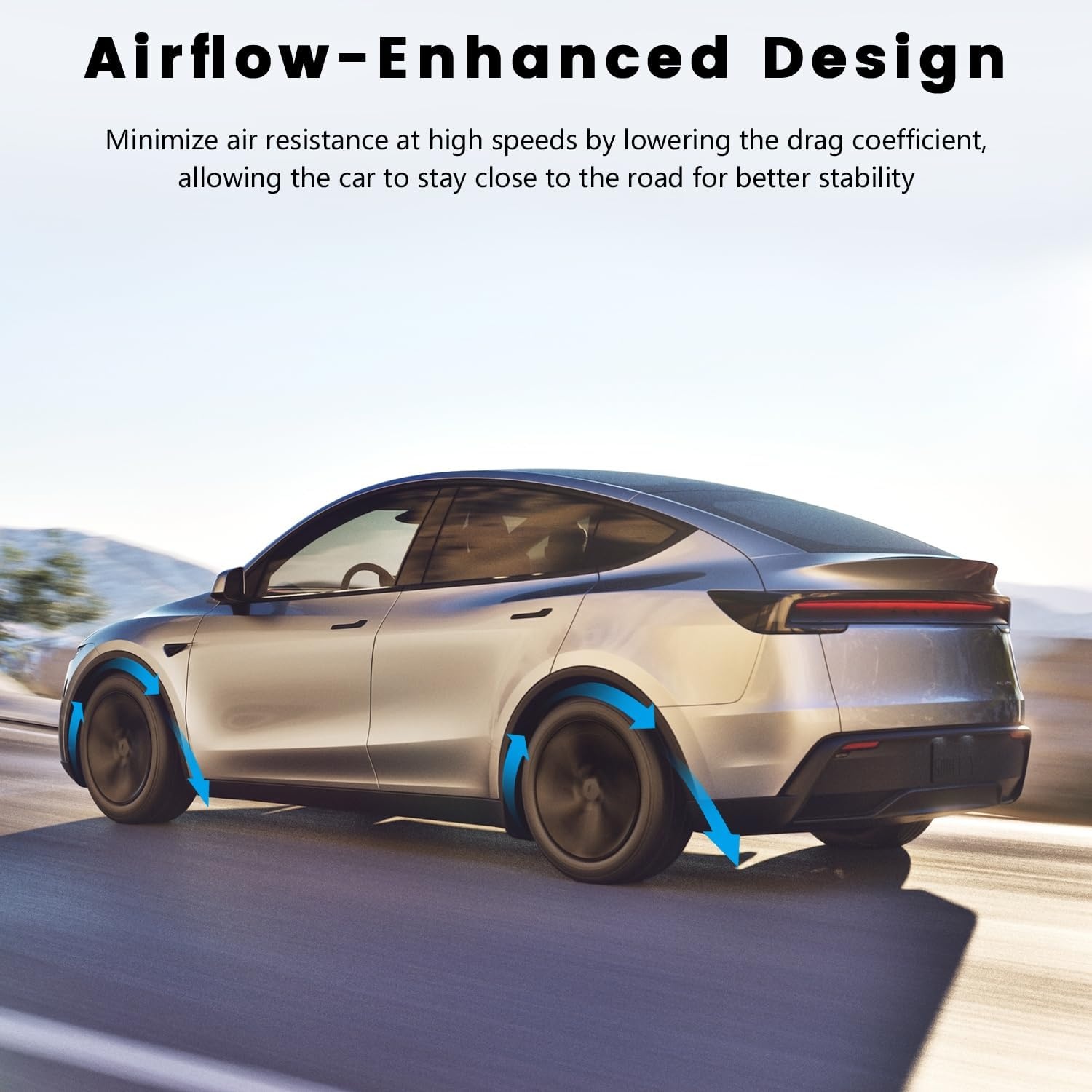 Wieldoppen Tesla Model Y 2025/2026 | 19" | Matzwart | 4 Stuks