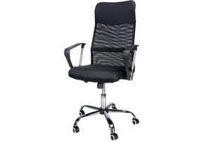 Ergonomische Bureaustoel Zwart - Geventileerde Rugleuning - 34% Korting